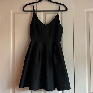 Black mini dress